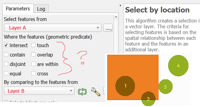 select by location in QGIS