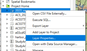 access metadata thru QGIS browser panel